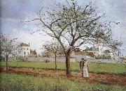 Camille Pissarro Pang plans Schwarz house oil painting